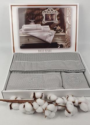 Рушники maison d'or 3шт brise apone grey