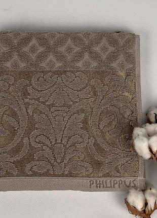 Рушник philippus lux cotton 50x90 denise бежевий(е838)