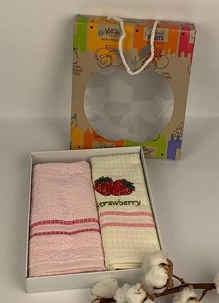 Набір рушників nilteks 2шт fresh fruit strawberry