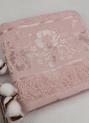 Рушник philippus platinum cotton 50x90 elina рожевий (а295)