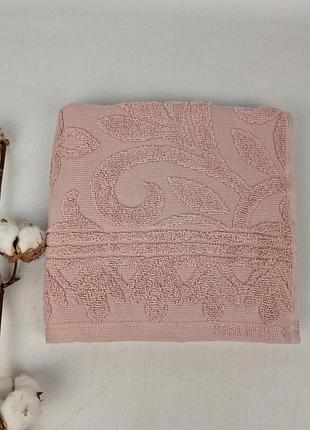 Рушник philippus lux cotton 50x90 edna рожевий (е918)