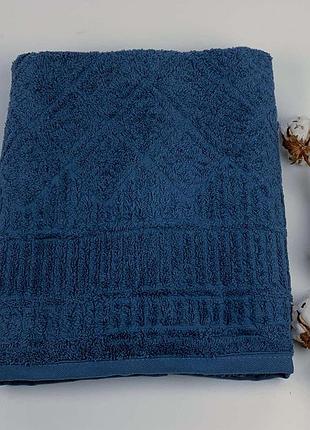 Рушник philippus platinum cotton 70х140 manila синій(e991)