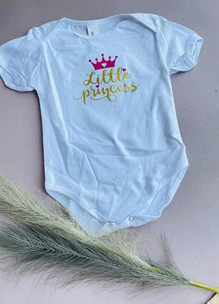 Боді дитячий з написом little princess