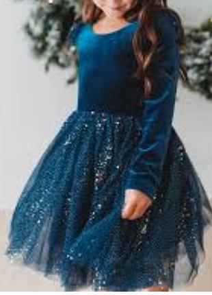 Велюровое платье 👗 для девочки, невероятно красивое, изумруд