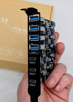 Плата расширения pcie usb 3.2 (интегрированная клетка)