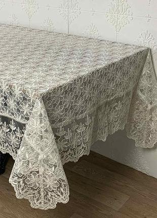 Скатертина acme tekstil 160x220 godiva gold pvs