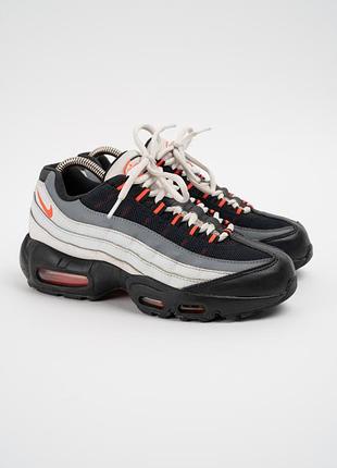 Кроссовки женские кожаные nike air max 95 recraft серые черные размер 38-39