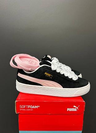 Puma suede xl pink black