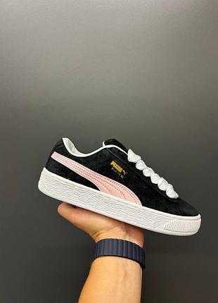 Puma suede xl pink black