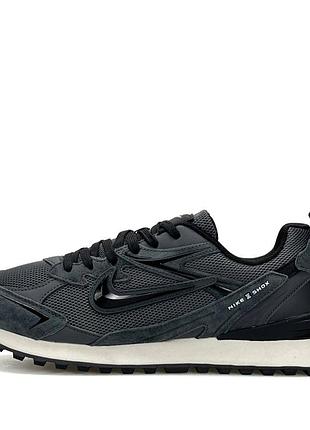 Nike waffle s grey black 2