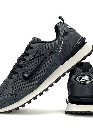 Nike waffle s grey black 8
