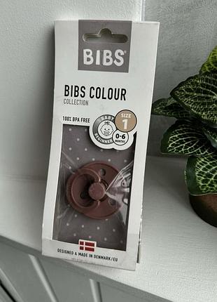 Пустышка bibs colour latex round (круглая) 0-6 месяцев woodchuck
