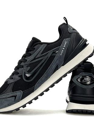 Nike waffle s dark grey black 7