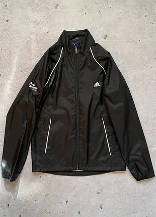 Чоловіча чорна вітровка дощовик adidas