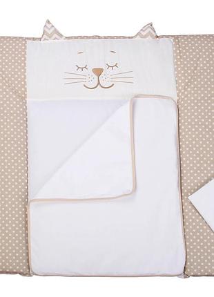 Cповивальний матрац baby veres (72*80) "smiling animals beige"