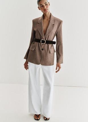 Стильний жіночий блейзер з паском zara