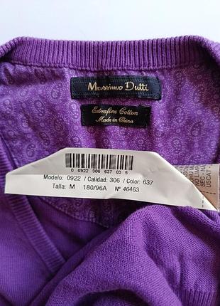 Пуловер чоловічий massimo dutti  бузковий р. m 10