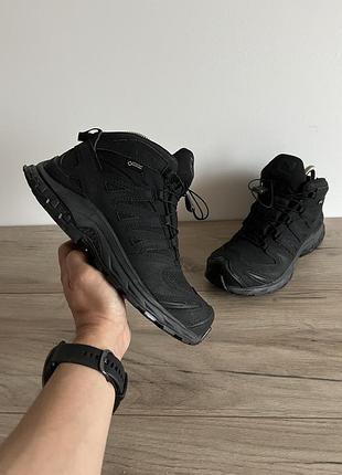 Черевики шкіряні чорні salomon 3d оригінал