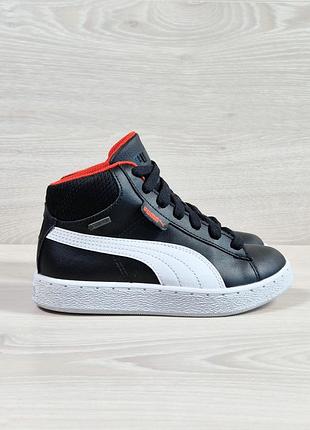 Кожаные детские высокие кроссовки puma gore-tex оригинал, размер 31