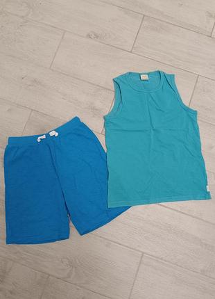 Комплект, костюм, шорти, майка zara, next