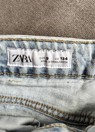 Світло блакитні джинси zara для дівчинки 6