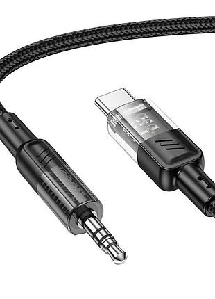 Аудио-кабель 1,2м type-c to aux 3.5 мм hoco upa27 spirit черный
