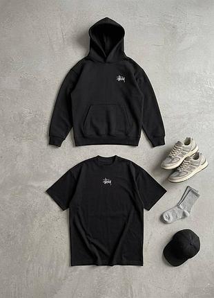 Костюм, комплект, худі+футболка stussy