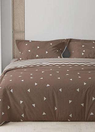 Комплект постільної білизни "happy sleep" євро (cappuccino night,50x70)