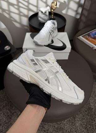 Женские кроссовки asics gel-venture 6 white metallic