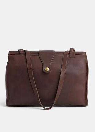 Coach classic barclay tote вінтажна шкіряна сумка