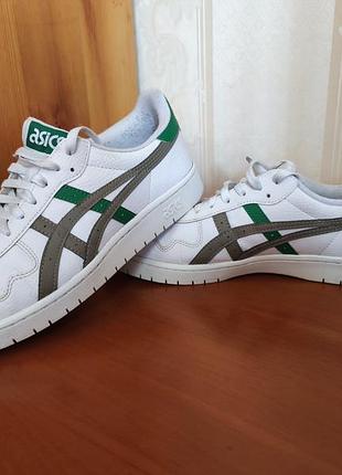 Asics japan s кожаные кроссовки мужские белого цвета