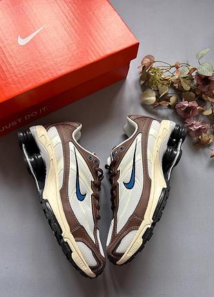 Кроссовки nike shox ride 2 brown white
