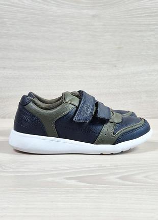 Кожаные детские кроссовки на липучках clarks оригинал, размер 29