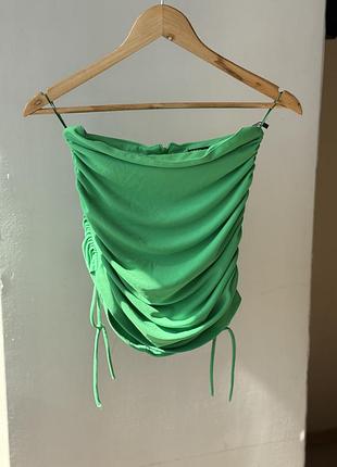 Топ із затяжками, м, zara