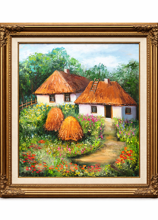 Украинский пейзаж, оргалит 35х45см