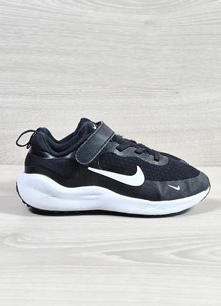 Детские спортивные кроссовки на липучке nike revolution 7 оригинал, размер 28.5
