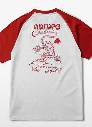 Рідкісна футболка джерсі adidas skateboarding tiger & fuji (l)