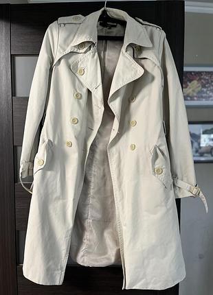 Трендовий котоновий тренч zara
