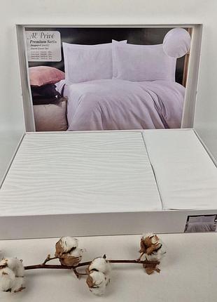 Постільна білизна ae сатин жакард 200x220 см prive 2 white