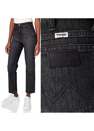 Сірі прямі джинси фірмові джинси оригінал нові джинси wrangler джинси виварка виварені джинси труби