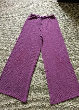 Брюки wide leg, палаццо, широкие, трубы