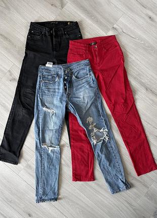 Три пари жіночих джинсів, 34-36 розмір (levi’s, colin’s, yessica)