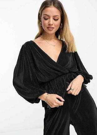 🖤✨ женская структурированная блуза на запах river island