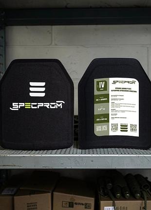 Облегченная сертифицирована керамическая бронеплита sic+pe 4 класса specprom 🇺🇦 25×30, вага 2,0 кг.