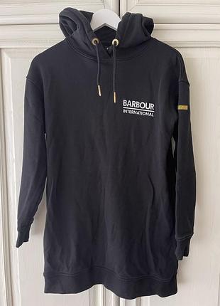 Женское удлиненное худи с капюшоном barbour оригинал