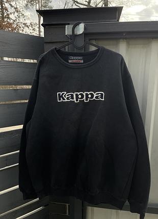 Kappa світшот вінтаж чорний