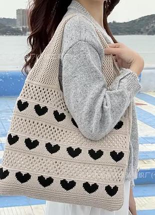 Стильна плетена сумка 3