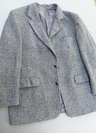Винтажный шерстяной пиджак harris tweed