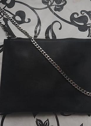 Сумка женская m&amp;s colletion большая кожаная на плечо ремешок для сумки заработанный из желиза