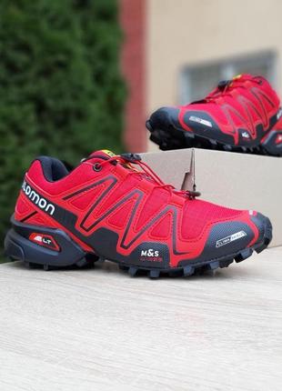 Salomоn speedcross 3 червоні🆕шикарні кросівки🆕купити накладений платіж